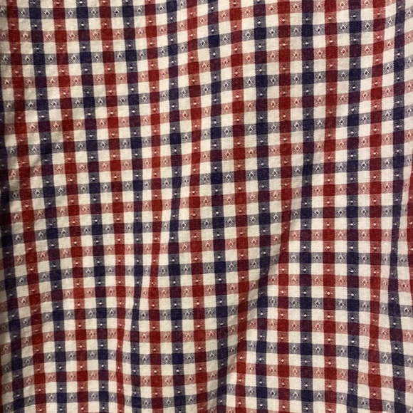 Thread and Cloth short sleeve pearl Snap red white Blue shirt Size XXL - Picture 4 of 4